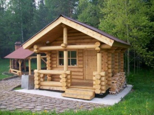 проект бани из бревна