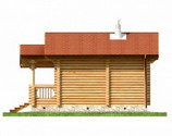 проект бани из бревна
