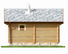 проект бани из бревна