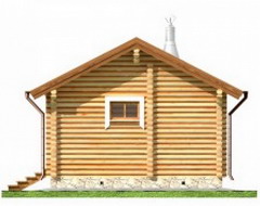 проект бани из бревна