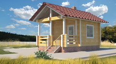 проект бани из бруса