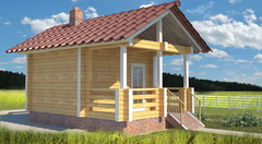 проект бани из бруса